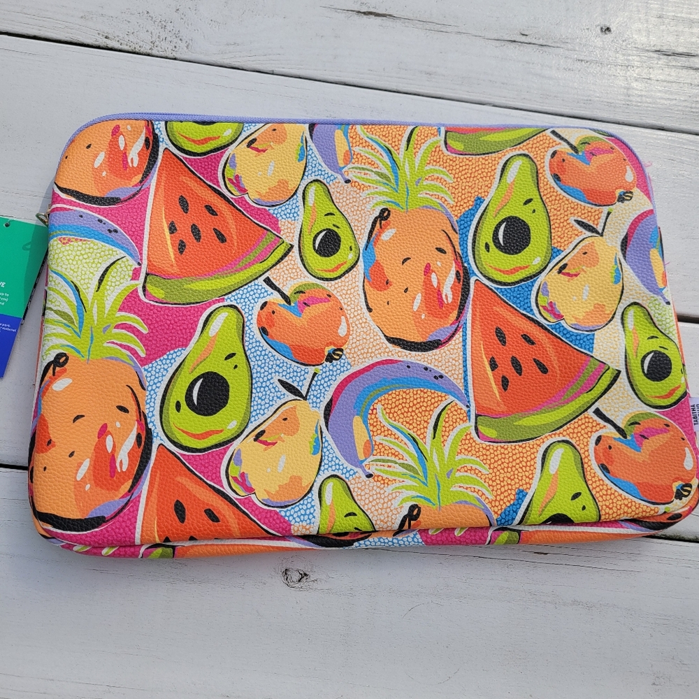 NWT Tabitha Brown (Target) Fruit Motif Tech Sleeve ~ Travel Case ~ Packing Cube - Picture 5 of 14